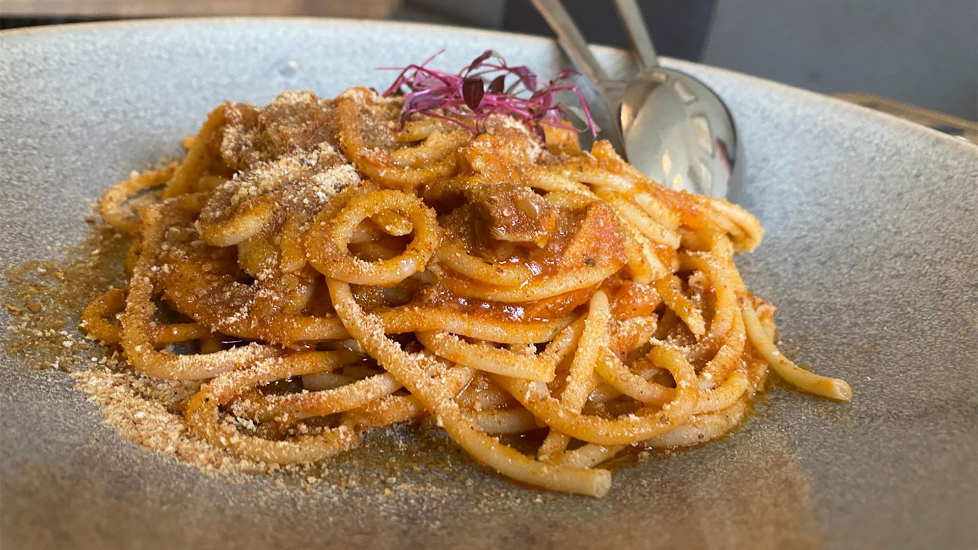Bucatini With Pork Belly Ragout