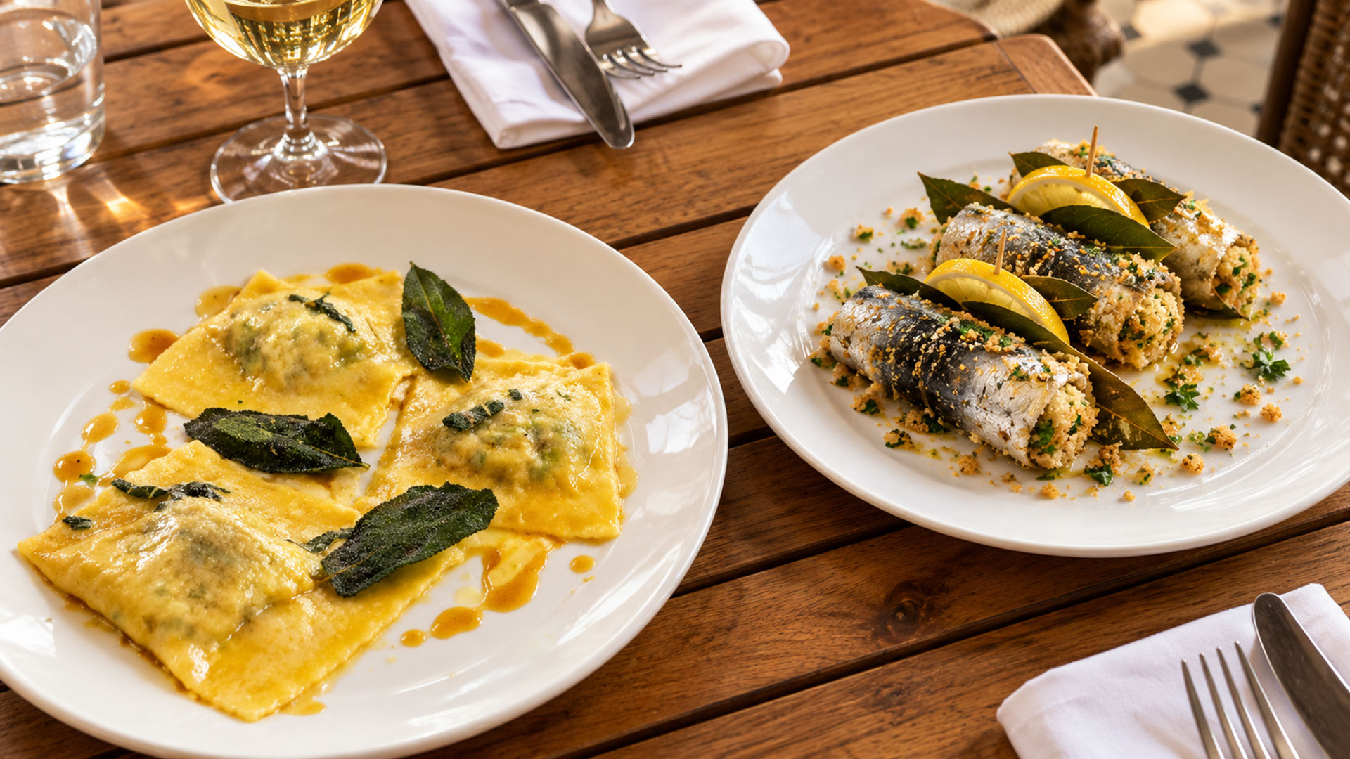 Italian and Sicilian cuisine similar but not quite the same